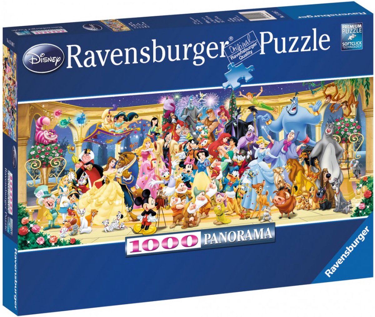 Ravensburger Panorama Puzzel Disney Groepsfoto - Legpuzzel - 1000 stukjes — afbeelding 12