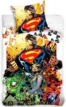 Superman Dekbedovertrek Comic Hero - Eenpersoons - 140 x 200 cm - Katoen
