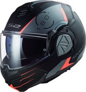 LS2 FF906 Advant Codex Matt Black Titanium Modular Helmet XS - Maat XS - Helm