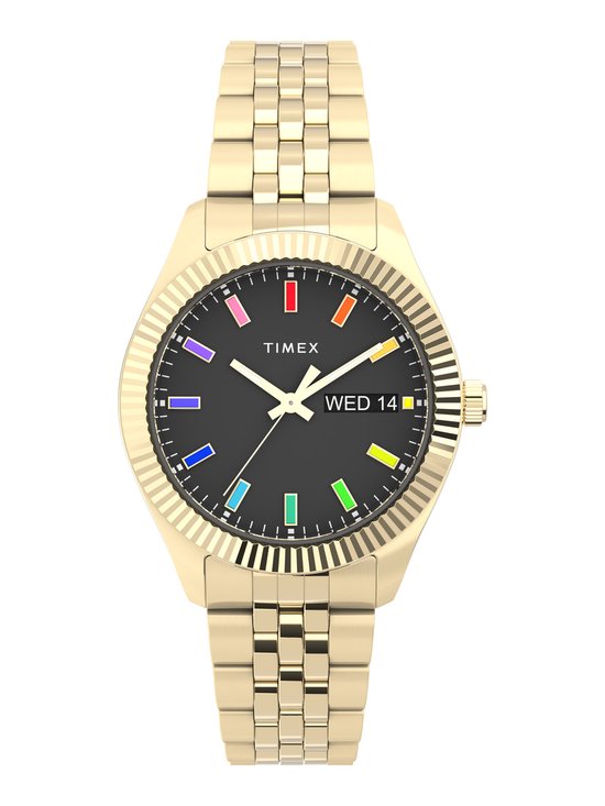 Timex Legacy Rainbow TW2V61800 Horloge - Staal - Goudkleurig - Ø 36 mm