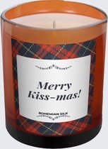 Kaars met Etiket: Merry Kiss-mas! - Origineel Kerst Cadeau - makeyour.com - Premium Kaars - makeyour.com