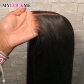 User Ideal Store® Lace wig -Zachte pruiken- - 180 Dichtheid - 6X4 Hd Lace - zwart - Mensenhaar Pruiken - Kant Voorkant - Pruik - Hittebestendig - Lijmloos - 30 inch-Human hair