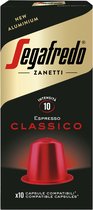 Segafredo - Koffie Cups Classico - 10 Stuks - Medium Branding - Geschikt voor Nespresso apparaat - Sterkte 7/10