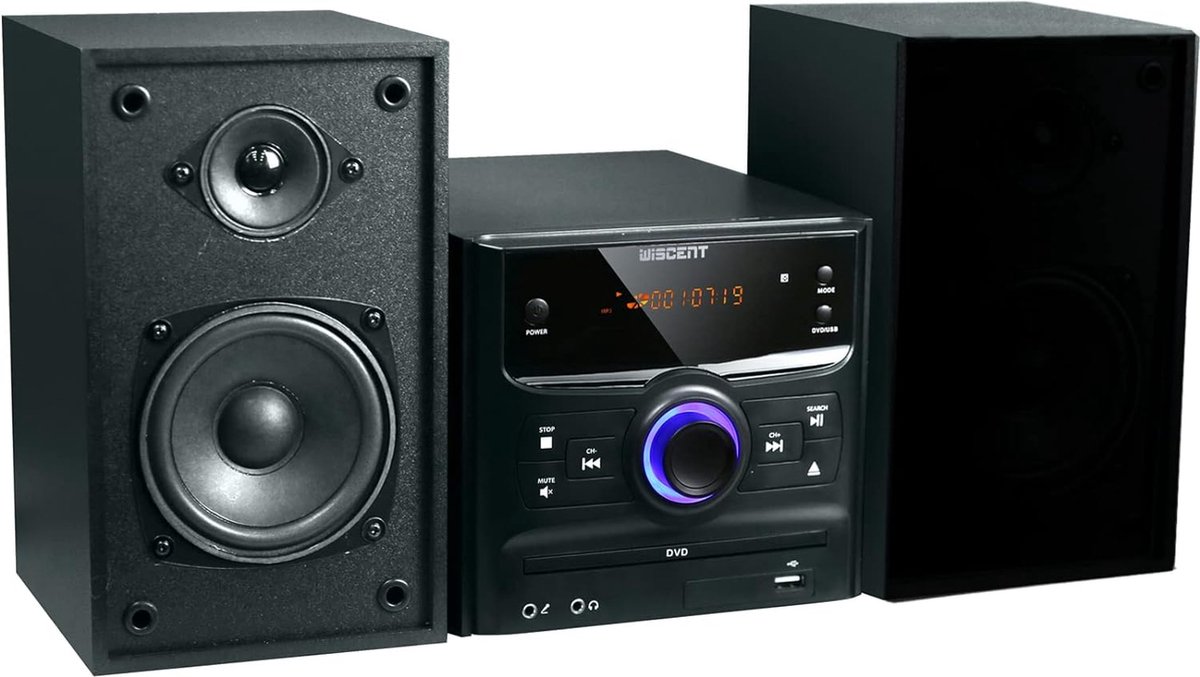 WISCENT - Hifi-systeem - Stereosystemen - Bluetooth - CD-speler