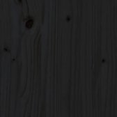 LuxeLivin' - Bloemenstandaard 40x40x60 cm massief grenenhout zwart