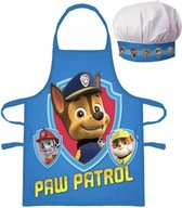 kinderschort met koksmuts van PAW Patrol | schort set voor kinderen vanaf 3 jaar | Voor koken en bakken | 45 x 55cm | blauw