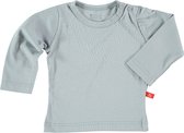 T-shirt lange mouw grijs 86-92 biologisch katoen