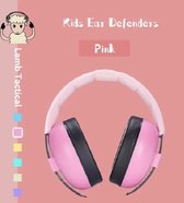 Baby Gehoorbescherming - Baby Noise Cancelling - Anti Lawaai - Gehoorbescherming - Geluidsbescherming - Oorbeschermers - Koptelefoon - Headphone - Demping 25 dB - Roze Pluche - Pink Plush -