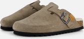 Ann Rocks Instappers taupe Suede - Maat 37