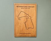 F1 Silverstone Circuit - Houten Wanddecoratie