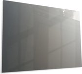 Designglas Whiteboard - Gehard Glas - Magneetbord - Memobord - Magnetisch - Krasbestendig - Frameless - 90x60cm - Zilver