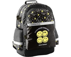foto van Smiley Rugzak, Good Mood - 41 x 28 x 18 cm - Polyester