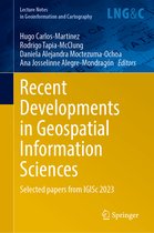 Lecture Notes in Geoinformation and Cartography- Recent Developments in Geospatial Information Sciences