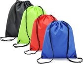 Bastix - 10 stuks kleurrijke sporttas met trekkoord jongens meisjes rugzak met trekkoord sporttas waterdichte sporttassen voor reizen fitness kamperen (10 kleuren), veelkleurig