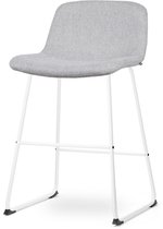 Nolon de bar blanc Nolon Nino 65 cm - Assise basse rembourrée - Grijs