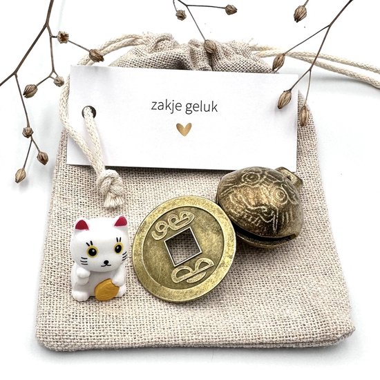 Geluk Zakje - Maneki Neko Geluksbrenger