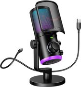 Fifine - AM6 - Microphone à condensateur USB - Streaming / Podcast - Suppression du bruit - Bouton Muet - Convient pour PC / PS5 / PS4 / Windows