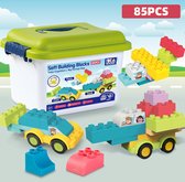 Magic Soft Blokken 85pcs - Stapelblokken voor kinderen-Bouw en ontdek met deze betoverende zachte bouwblokken