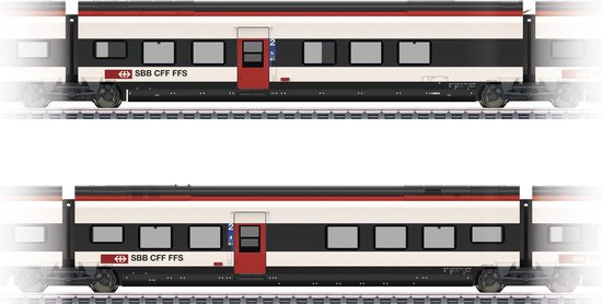 Marklin Set uitbreidingsrijtuigen 2 voor RABe 501 Giruno 043462