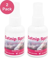 2 Pack Catnip Spray - 100% natuurlijk - Kattenkruid spray - Catnip speelgoed - Valeriaan - Kat - Katten