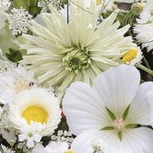 MRS Seeds & Mixtures Zomerbloemenmengsel - Witte Tinten – Groeihoogte: 20-80 cm – Bevat 22 verschillende bloemsoorten – Lokt bijen, hommels en vlinders