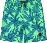 SHIWI boys swim shorts palm leaves Zwembroek - new neon green - Maat 134/140