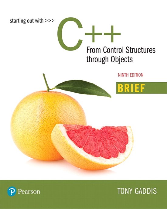 Starting Out with C++ | 9780134895734 | Tony Gaddis | Boeken | bol