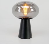 EGLO Madonnina Tafellamp - E27 - 32,5 cm - Zwart/Grijs - Ombre - Glas