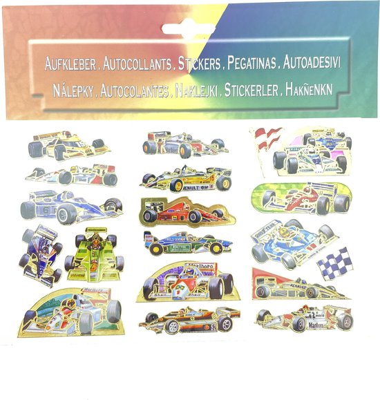 Stickervel Formule 1 – Racethema – Zelfklevend Decoratief