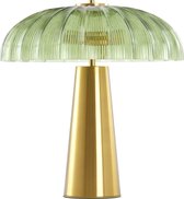 Light&living Tafellamp 2L Ø50x51 cm FUNGO glas groen+goud