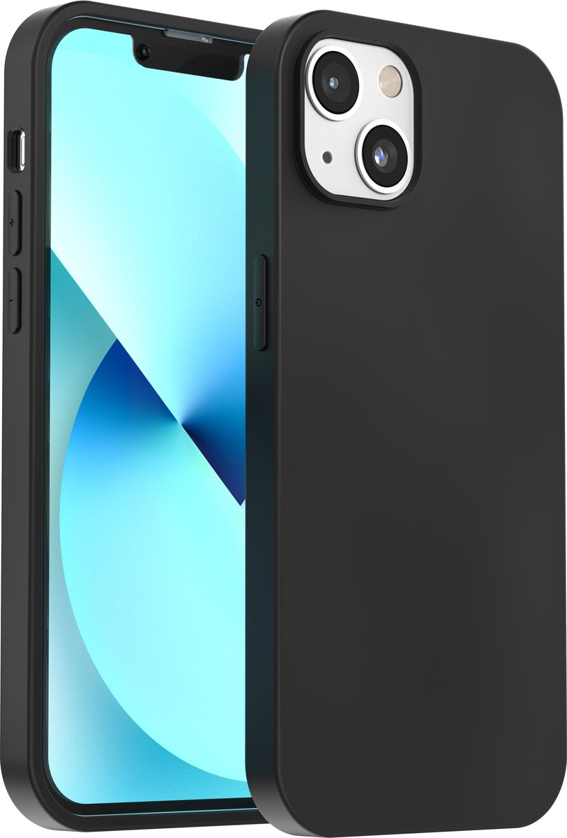 My Case hoesje geschikt voor iPhone 13 Mini Zwart Hoesje Siliconen Case Cover - iPhone 13 Mini Zwart