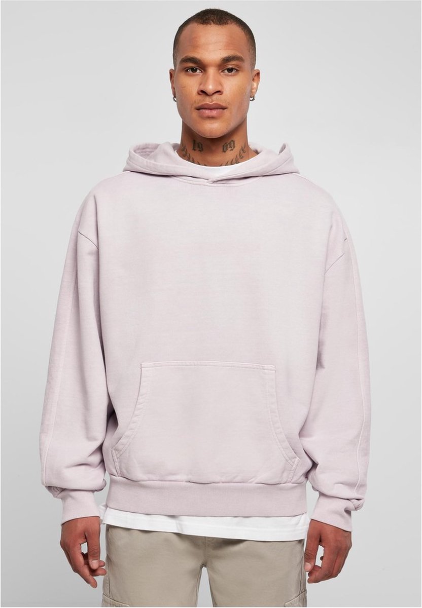 Urban Classics Heavy Terry Garment Dye Hoodie/trui 4XL Pastelpaars