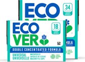 Ecover Wascapsules Voordeelverpakking - 18 + 34 stuks - 52 Wasbeurten - Geconcentreerde formule - Voor Gekleurde Was - Lila & Roos geur