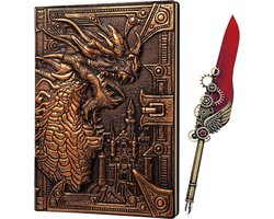 Lapi Toys - Dungeons and Dragons notitieboek - DnD - D&D - Draken notitieboek - Notitieboek - A5 - Hardcover - Brons 😍😍😍😍😍😍😍😍😍