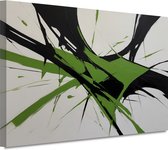 Abstract expressionisme schilderijen - Modern wanddecoratie - Schilderijen canvas Woonkamer - Modern schilderij - Muurdecoratie canvas - Schilderijen 90x60 cm
