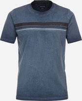 CASA MODA comfort fit heren T-shirt - blauw - Maat: 5XL