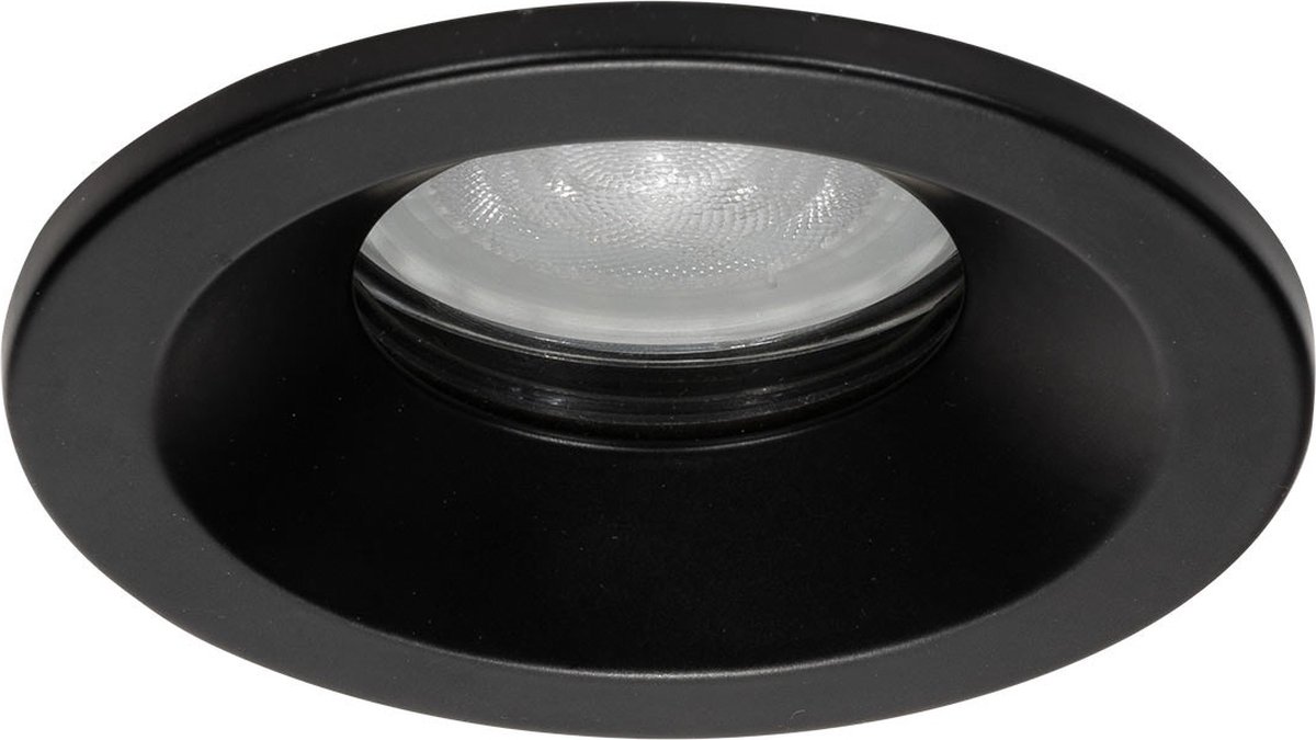 Ledmatters - Inbouwspot Zwart - Dimbaar - 4 watt - 345 Lumen - 3000 Kelvin - Wit licht - IP65 Badkamerverlichting