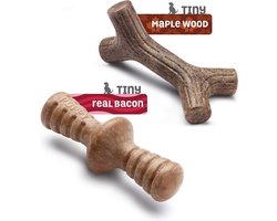 BENEBONE Puppy Pack (Maplestick + Zaggler) Kauwspeelgoed - Nylon - XS - Set van 2 stuks - Geschikt voor puppy's en hele kleine honden tot ca. 7 kg