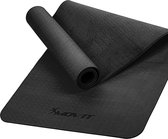 MOVIT® Yogamat 190 x 60 x 0,6 cm - Yoga Mat - Met Draagriem - Grijs