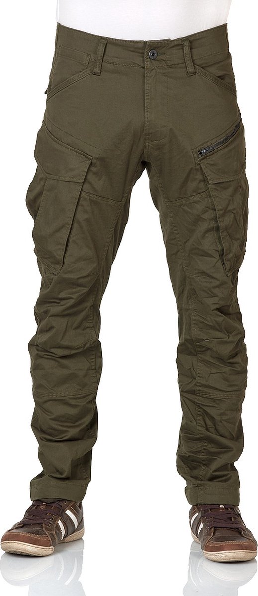 G-Star RAW Heren Cargo Broek Rovic tapered 38W 34L Volwassenen Groen