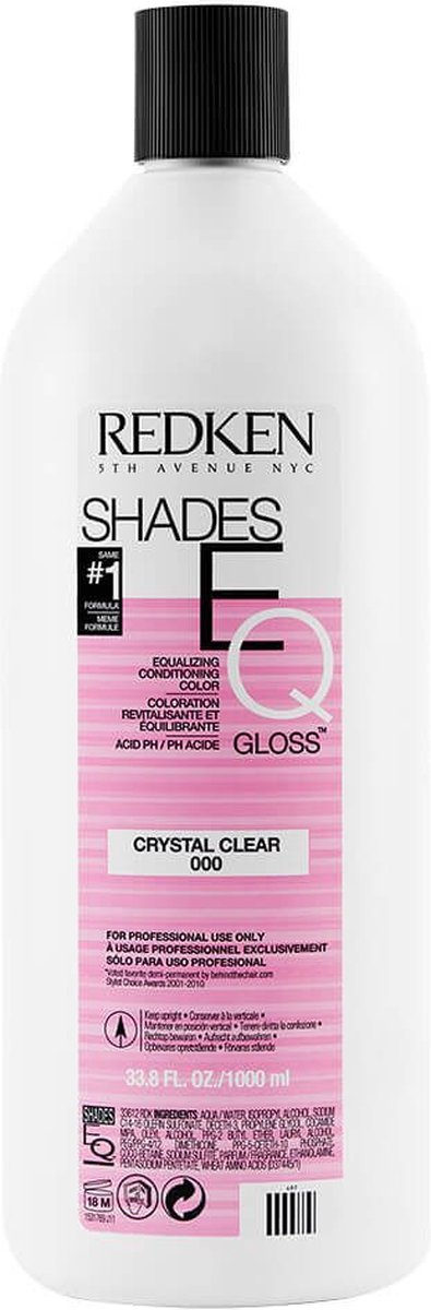 Redken Shades Eq Gloss #000-crystal Clear 500 Ml
