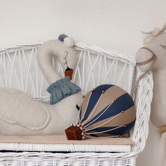 Super Balloon Luchtballon - beige en donkerblauw — afbeelding 3