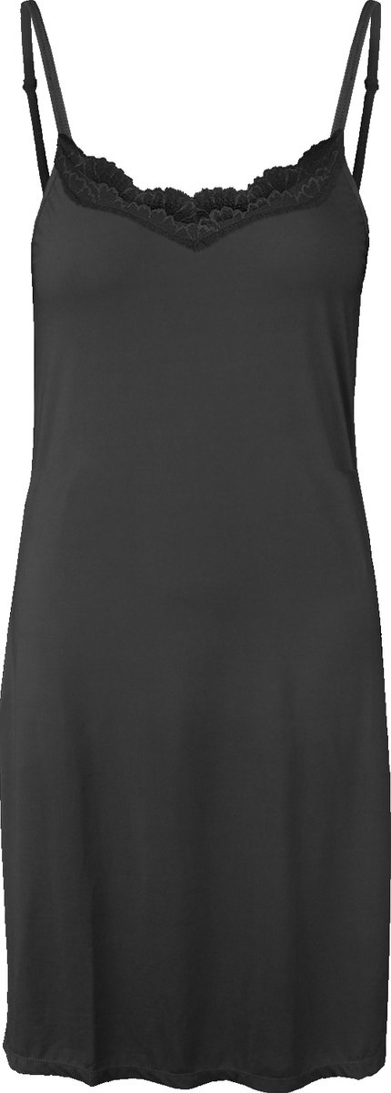 Onderjurk - Middellang/Kort - Zwart - 92 cm - Maat XXL (717)