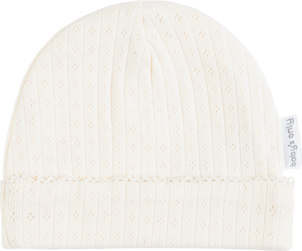 Baby's Only Mutsje Dream - Baby muts voor jongens en meisjes - Babymutsje gemaakt van 100% ecologisch katoen - Cream - 3-6 mnd - GOTS