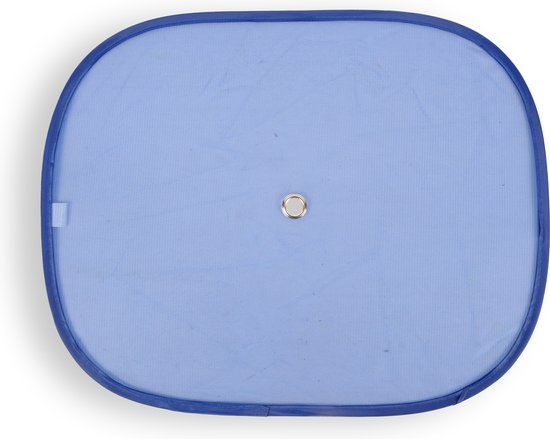 Set van 4 Stuks Rechthoekige Zonneschermen voor Auto - Blauw - 44cm x 36cm - Met Zuignappen - Voorruit & Achterruit - Alledaagse Autoaccessoires van Merkloos — afbeelding 4