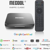 Smart-Shop Mecool KM9 Pro Classic Google Certified TV Box - Amlogic S905X2 Android 10.0 4K HDR Cast Voice Control - zwart