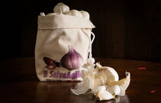 Sac de rangement pour l'ail, lavable, prolonge la durée de