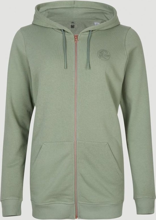 O´neill N1750001 Circle Surfer Sweatshirt Met Volledige Rits Groen L Vrouw