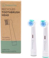 Oral B Gerecycleerde Elektrische Tandenborstelkoppen | Made from Recycled Plastic | Bio-based Bristles | Electric Toothbrush Heads x 2 pcs
