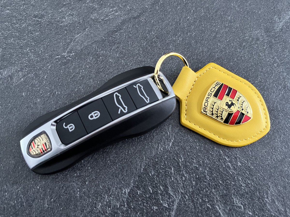 HIBEYO samrt Autosleutelhoes past voor Porsche Cover TPU beschermhoes